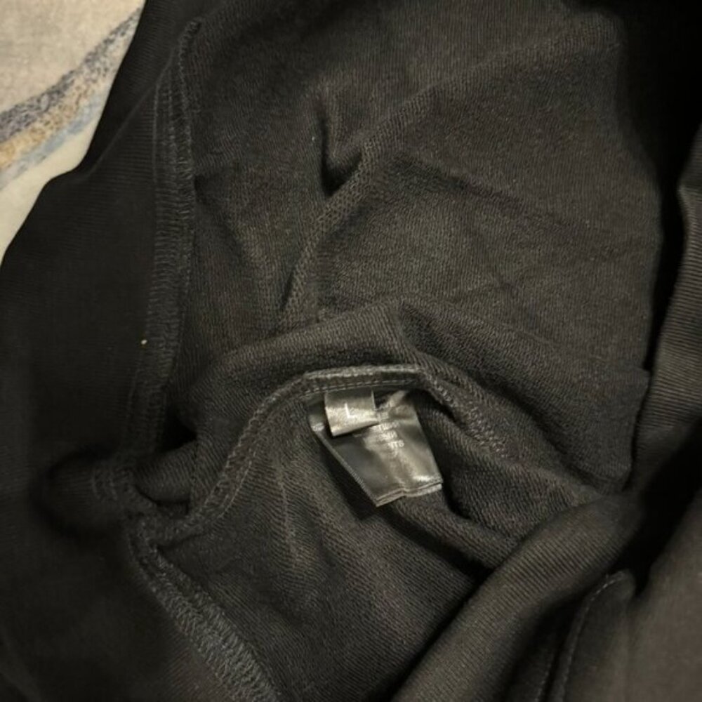 VETEMENTS Black Paris Hoodie Pullover Mens Size Large - Picture 5 of 5